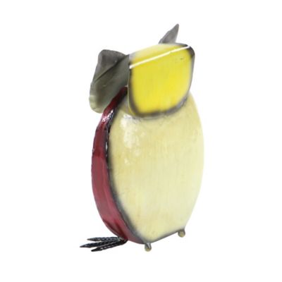 Image showing  Yellow Iron Eclectic Birds Garden Sculpture, 11 in. x 8 in. x 4 in.