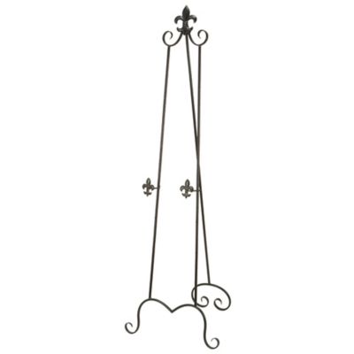 Image showing  Traditional Tall Metal Easel, 65 in. x 21 in. x 1 in., Black