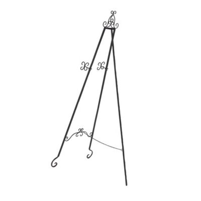 Image showing  Black Iron Traditional Easel, 67 in. x 34 in. x 26 in., 27392