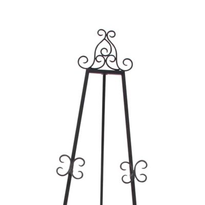 Image showing 5 th Harper & Willow Black Iron Traditional Easel, 67 in. x 34 in. x 26 in., 27392