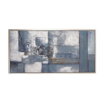 Image showing  Grey Contemporary Abstract Canvas Wall Art, 28 in. x 55 in.