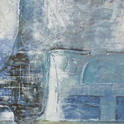 Image showing  Grey Contemporary Abstract Canvas Wall Art, 28 in. x 55 in.