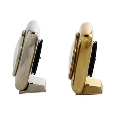 Image showing  Multicolor Aluminum Contemporary Clock, 6 in. x 6 in. x 3 in.