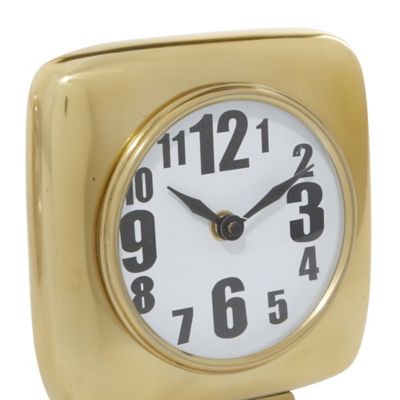 Image showing  Multicolor Aluminum Contemporary Clock, 6 in. x 6 in. x 3 in.