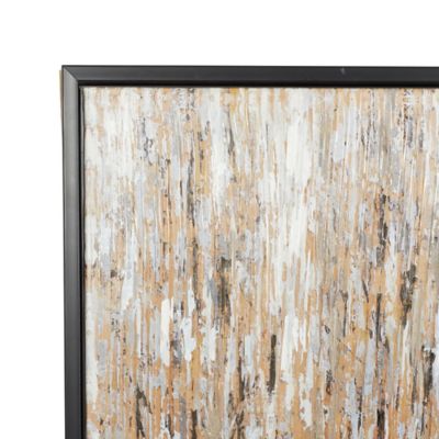 Image showing  White Contemporary Abstract Canvas Wall Art, 47 in. x 47 in.