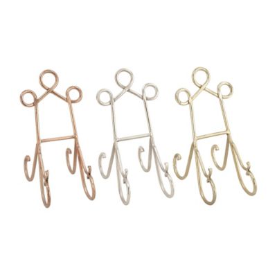 Image showing  Multicolor Metal Traditional Easels, 4 in. x 9 in., 3 pc.