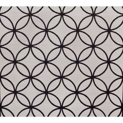 Image showing  30 in. x 48 in. Contemporary Metal Fireplace Screen, Black