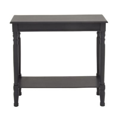Image showing  Black Traditional Wood Console Table