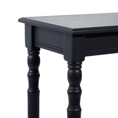 Image showing  Black Traditional Wood Console Table