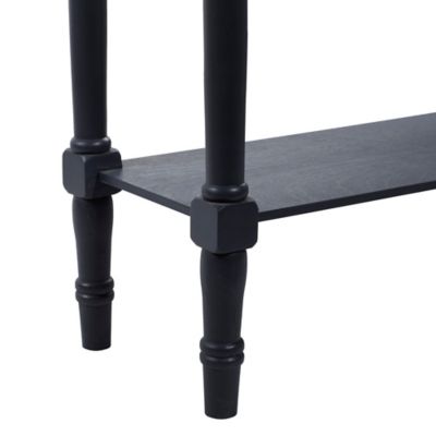 Image showing  Black Traditional Wood Console Table