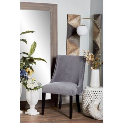 Harper & Willow Gray Wood Traditional Dining Chairs, 23 in., 37 in., 2-Pack