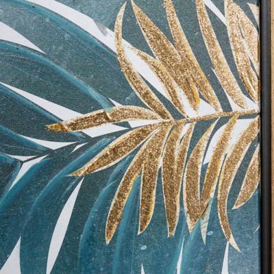 Image showing  Blue Canvas Coastal Style Wall Art, 32 in. x 32 in.