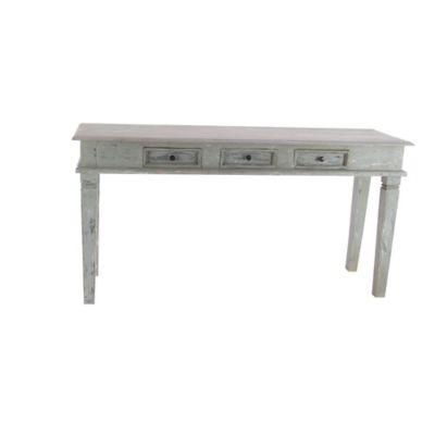 Image showing  Grey Rustic Mahogany Wood Console Table, 30 in. x 59 in.