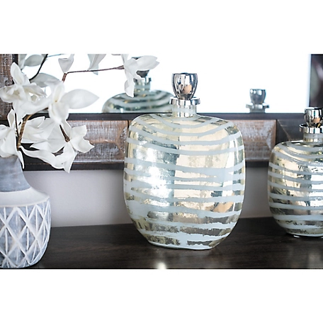 Harper & Willow Gold Glass Decorative Jars, 11" x 5" x 16"