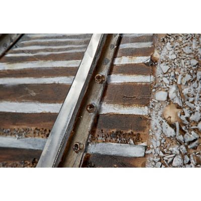 Image showing 3 th Harper & Willow Grey Industrial Railroad Canvas Wall Art, 53 in. x 44 in.