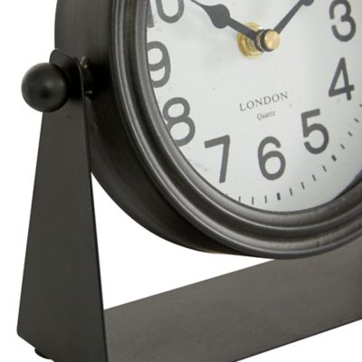 Image showing  Multi-Colored Metal Clock Set of 2 8"W, 8"H