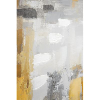 Image showing 3 th Harper & Willow Gold Contemporary Abstract Canvas Wall Art, 40 in. x 40 in.
