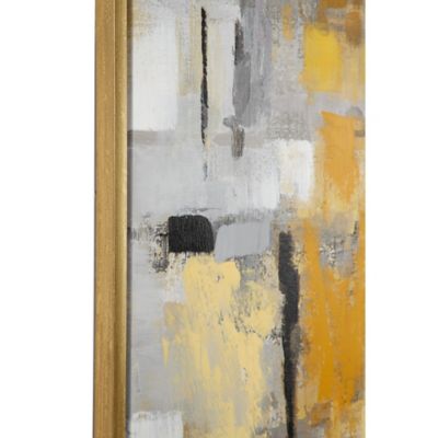 Image showing 4 th Harper & Willow Gold Contemporary Abstract Canvas Wall Art, 40 in. x 40 in.