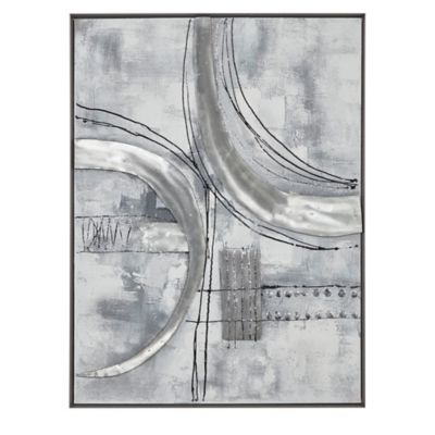 Image showing  Multicolor Contemporary Abstract Canvas Wall Art, 30 in. x 40 in.