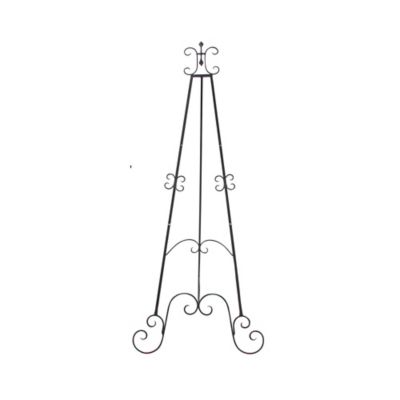 Image showing  Iron Traditional Easel, 69 in. x 32 in. x 28 in., Black