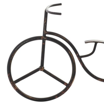 Image showing  Black Metal Bike Clock, 15 in. x 4 in. x 8 in.