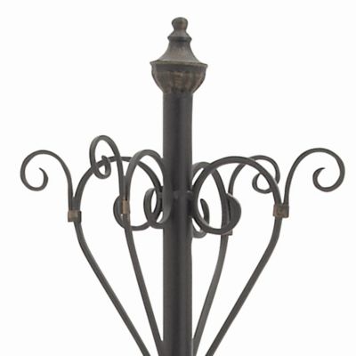 Image showing  Black Metal Traditional Coat Rack, 74 in. x 11 in. x 11 in.