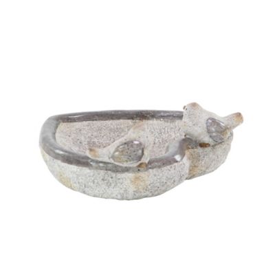 Image showing  Polystone Country Birds Garden Sculpture, 6 in. x 15 in. x 15 in., Gray