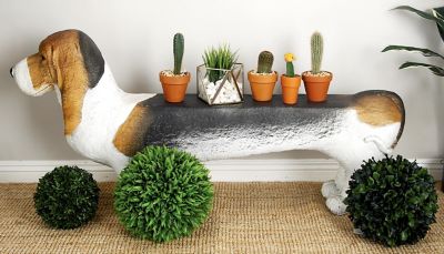 Image showing  Polystone Beagle Dog Bench, 26 in. x 55 in. x 10 in., 92680