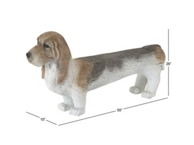 Image showing  Polystone Beagle Dog Bench, 26 in. x 55 in. x 10 in., 92680