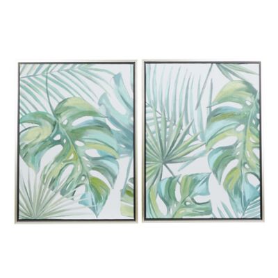 Image showing  Green Canvas Wall Art, 24 in. x 32 in., 2 pc.