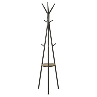 Image showing  9-Hook Metal Modern Coat Rack, 72 in., Gray