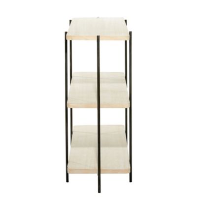 Image showing  Contemporary Metal Console Table, 39.5 in. x 14 in. x 32 in., Beige