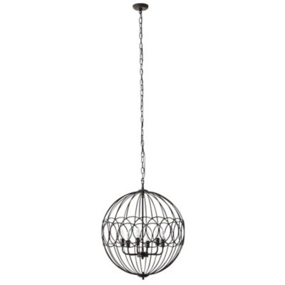 Image showing  Iron Traditional Caged Chandelier, 28 in. x 24 in. x 24 in., 70024