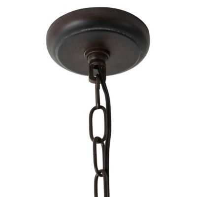 Image showing 5 th Harper & Willow Iron Traditional Caged Chandelier, 28 in. x 24 in. x 24 in., 70024