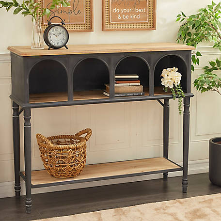 Harper Willow Grey Wood Farmhouse, Do I Need A Console Table