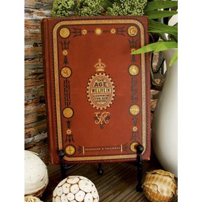 Harper & Willow Black Metal Easel with Ball Details Set of 3 12