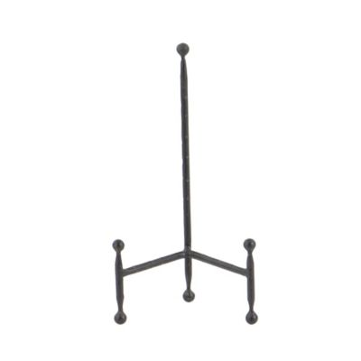 Image showing  Black Metal Easel with Ball Details Set of 3 12", 10", 8"H