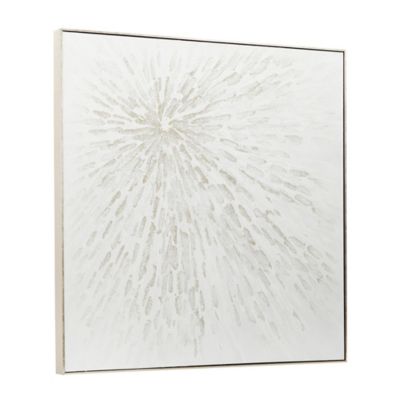 Image showing  Contemporary White Canvas Wall Art, 40 in. x 40 in.