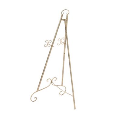 Image showing  Iron Traditional Easel, 46 in. x 22 in. x 21 in., Gold