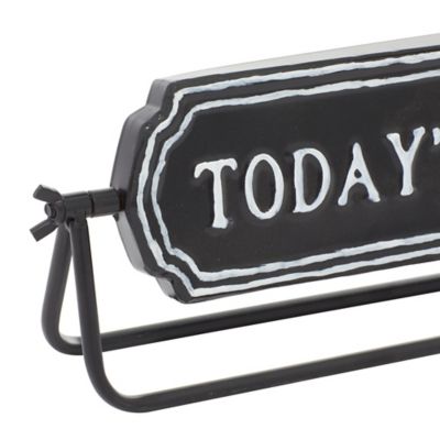 Image showing  Black Metal Farmhouse Decorative Signs, 2.25 in. x 4.5 in., 2 pc.