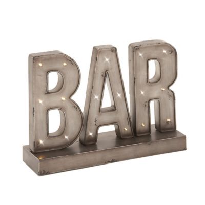 Image showing  Tin Industrial Decorative Sign, 12 in. x 16 in. x 5 in., Brown
