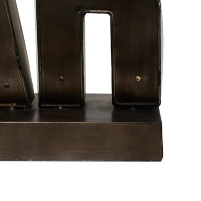 Image showing  Tin Industrial Decorative Sign, 12 in. x 16 in. x 5 in., Brown