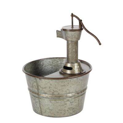 Image showing  Grey Iron Farmhouse Water Fountain, 18 in. x 15 in. x 17 in., 70551