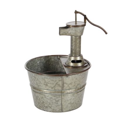 Image showing  Grey Iron Farmhouse Water Fountain, 18 in. x 15 in. x 17 in., 70551