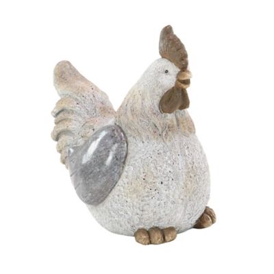 Image showing  Grey Polystone Country Hen Garden Sculpture, 16 in. x 15 in. x 11 in., 66917