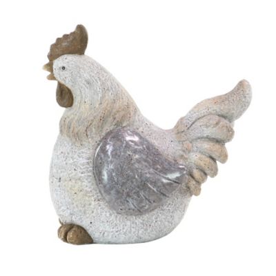 Image showing  Grey Polystone Country Hen Garden Sculpture, 16 in. x 15 in. x 11 in., 66917