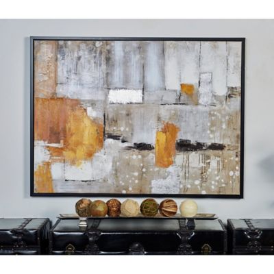 Harper & Willow Multicolor Contemporary Abstract Canvas Wall Art, 36 in. x 48 in.