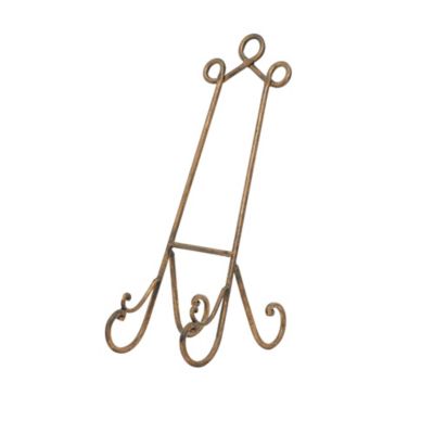 Image showing  Metal Scroll Easel, 7 in. x 10 in. x 19 in., Gold