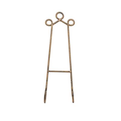 Image showing  Metal Scroll Easel, 7 in. x 10 in. x 19 in., Gold
