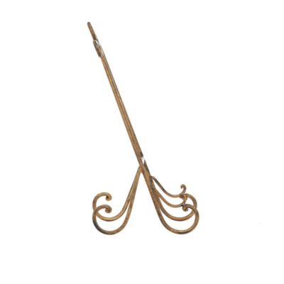 Image showing  Metal Scroll Easel, 7 in. x 10 in. x 19 in., Gold